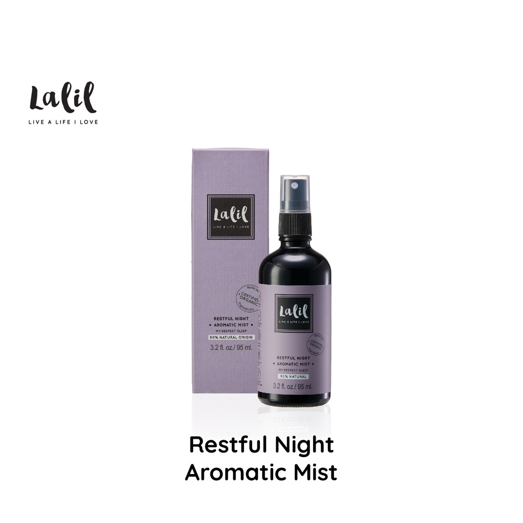 LALIL Restful Night Aromatic Mist 95 ml (สเปรย์ปรับอากาศ หอมผ่อนคลาย หลับสบาย)