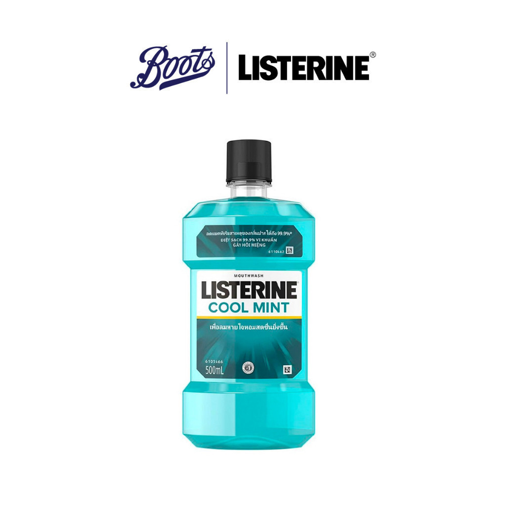 Listerine ลิสเตอรีน คลูมินท์ น้ำยาบ้วนปาก 500มล.
