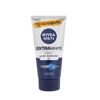 Nivea นีเวีย เมน เอ็กซ์ตร้า ไวท์ โฟม โฟมล้างหน้าสูตรผิวดูขาว…
