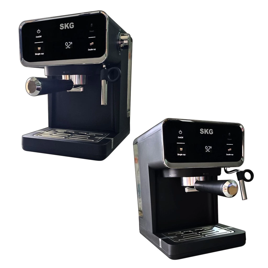 SKG เครื่องชง กาแฟสด 1050W จุน้ำ1.6ลิตร แรงดัน20บาร์  หน้าจอปุ่มสัมผัส รุ่น SK-1207 สีเงิน ฟรี ถ้วยกรอง 53mm มี 2ขนาด thumbnail 7