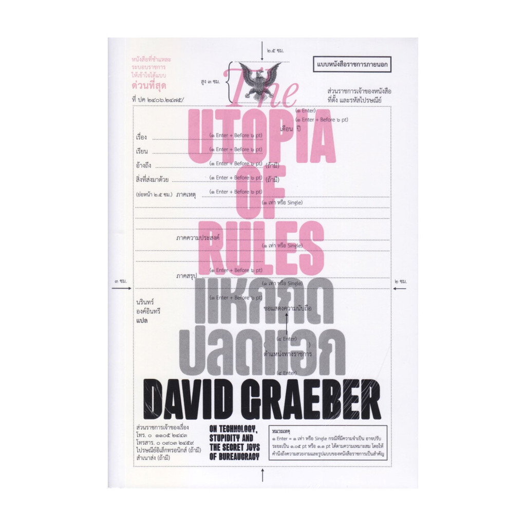 หนังสือ   The Utopia of Rules แหกกฎปลดแอก