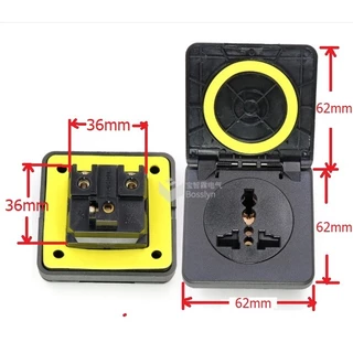 ปลั๊กกันน้ำ ปลั๊กนิรภัย IP44 มารตฐาน CE วัสดุเกรดA เซฟตี้ปลั๊ก ปลั๊ก AC 220V 10A 3 ขา แบบมี เซฟตี้ ปลั๊กยึดแท่น