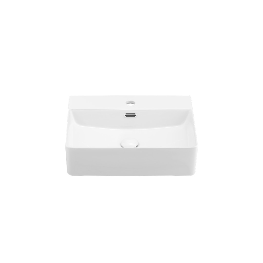 COTTO C00123 (WH) อ่างล้างหน้าวางบนเคาน์เตอร์ รุ่น RAY สีขาวเงา