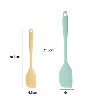 Vimall ไม้พายซิลิโคน ขนาด 21/28 ซม. 4สี ไร้รอยต่อ ชนิดทึบ รุ่นหนาพิเศษ ทนร้อน สำหรับทำขนม ทำเค้ก อุปกรณ์เบเกอรี่