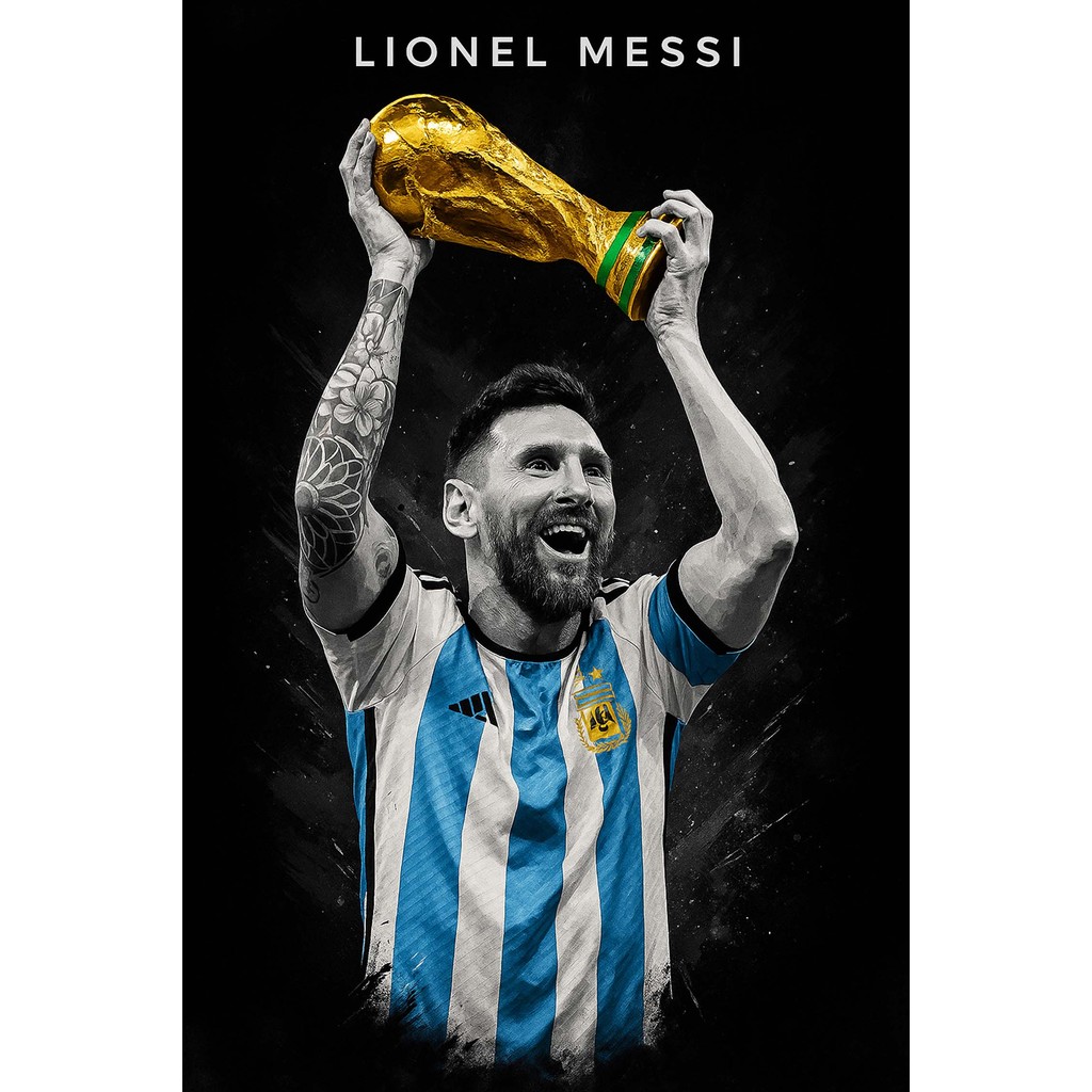 โปสเตอร์ Messi เมสซิ่ ของแต่งบ้าน ไอเดียแต่งบ้าน แต่งห้อง รูปติดผนัง