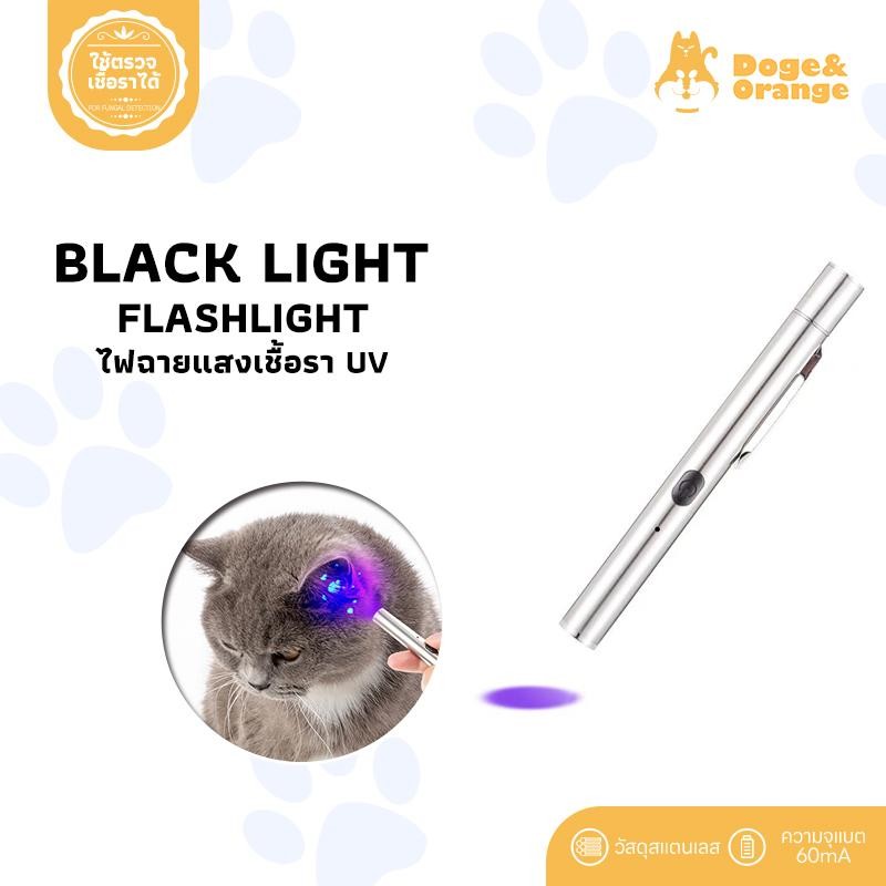 Doge&Orange พร้อมส่ง ไฟฉายแสง uv สำหรับตรวจเชื้อราในสัตว์เลี้ยง ยืนยันจุดที่เกิดเชื้อรา ไฟฉายเชื้อราแมว สิวเสี้ยน MIP77