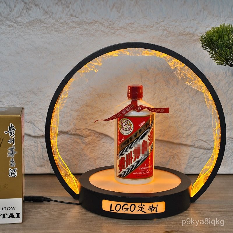 LED ชั้นวางไวน์เรืองแสง ชั้นวางแสดงไวน์ขาว ชั้นวางแสดงไวน์ Feitian Moutai ชั้นวางไวน์ระดับสูง RRGA