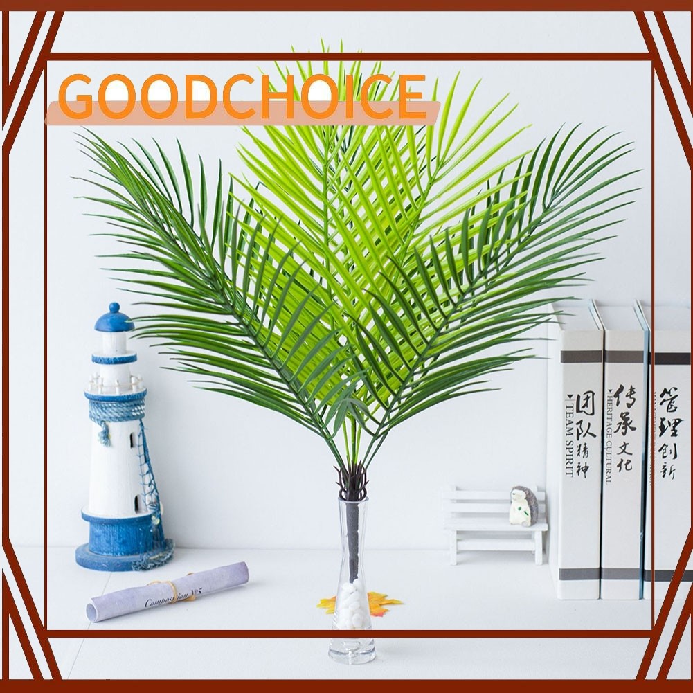 【Good】9 Heads Artificial Tropical Palm Leaves-Tree Fake Plants Bedroom Decorations【Ready Stock】