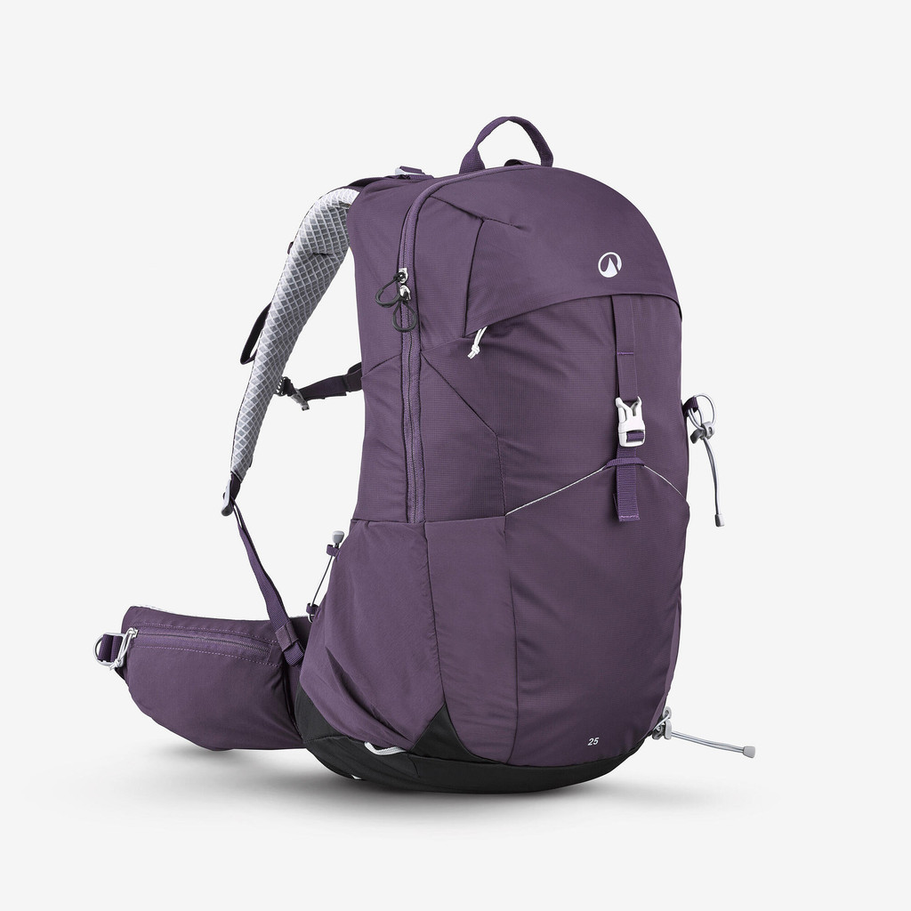 เป้เดินป่ารุ่น MH500 ขนาด 25 ลิตร (สีม่วง) - ม่วงชาโคล | 25L hiking backpack MH500 - purple - Charco