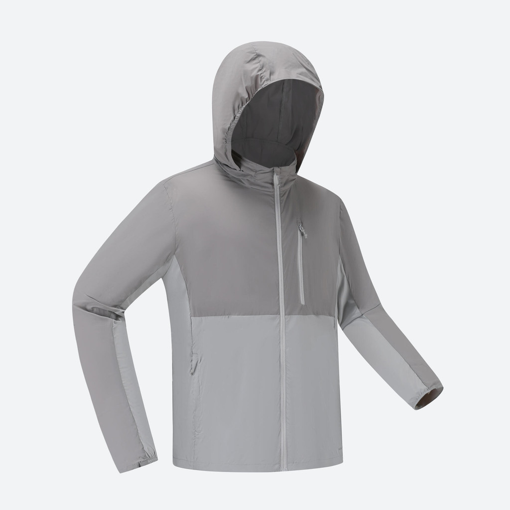 เสื้อแจ็คเก็ตกันรังสียูวีรุ่น HELIUM 500 - เทาจันทรคติ,เทาเหล็ก | ANTI UV HELIUM 500 JKT M - Iron Gr