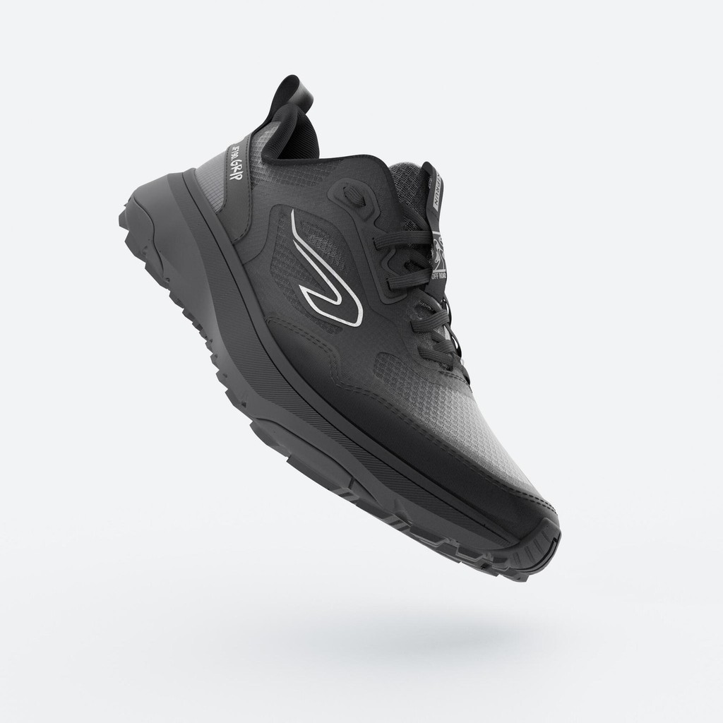 รองเท้าวิ่งและวิ่งเทรลสำหรับผู้ชายรุ่น JF 190 Grip (สีดำ) - ดำรมควัน,ดำรมควัน,เทา | Men's Running and Trail Running Shoe - รูปที่ 3