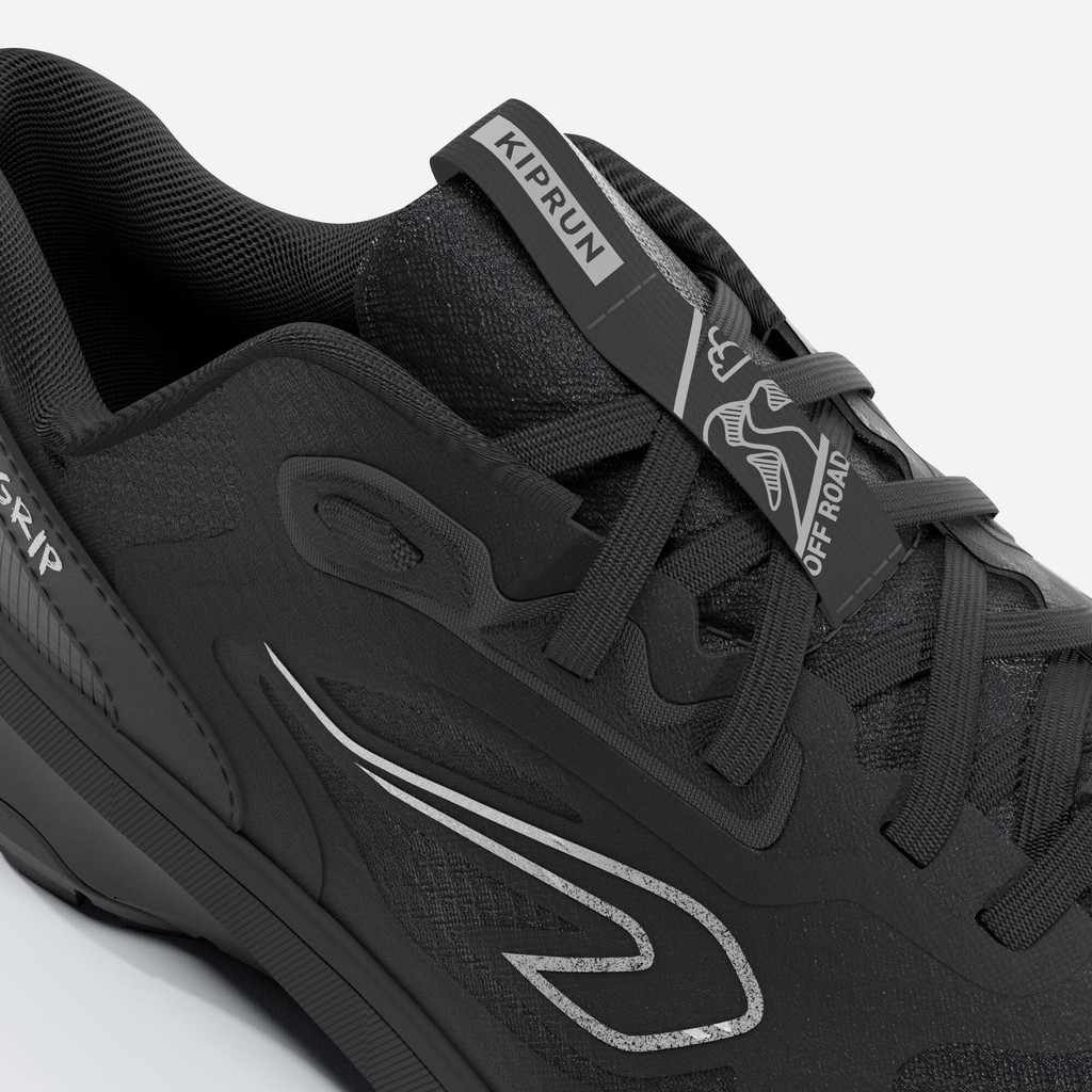 รองเท้าวิ่งและวิ่งเทรลสำหรับผู้ชายรุ่น JF 190 Grip (สีดำ) - ดำรมควัน,ดำรมควัน,เทา | Men's Running and Trail Running Shoe - รูปที่ 6