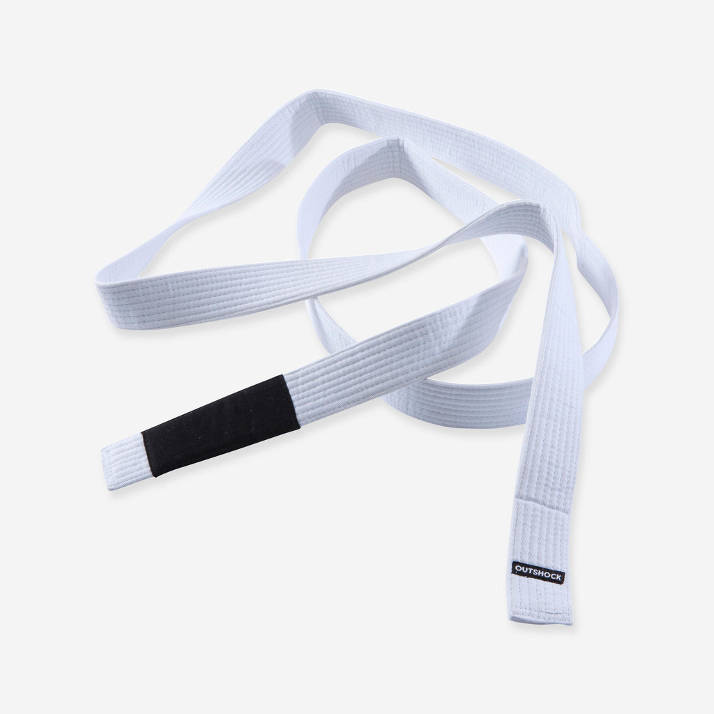 สายคาดเอวบราซิลเลียนยูยิตสึ (สีขาว) - ขาวหิมะ,ดำรมควัน | BJJ Belt - White - Smoked Black,ultra White