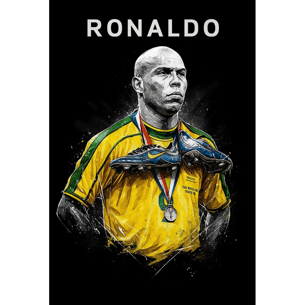 โปสเตอร์ Ronaldo R9 โรนัลโด้ ของแต่งบ้าน ไอเดียแต่งบ้าน แต่งห้อง รูปติดผนัง