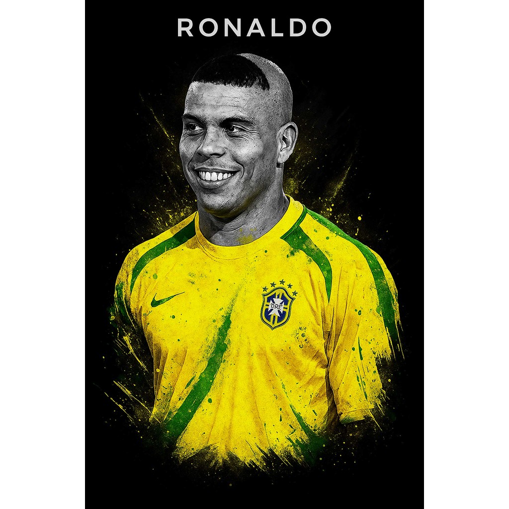 โปสเตอร์ Ronaldo R9 โรนัลโด้ ของแต่งบ้าน ไอเดียแต่งบ้าน แต่งห้อง รูปติดผนัง