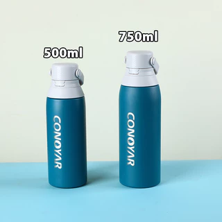 อาหารสแตนเลสความจุขนาดใหญ่ถ้วยน้ำนักเรียน 500/750ml ได้ทั้งร้อนและเย็น เก็บอุณหภูมิได้นาน T01237
