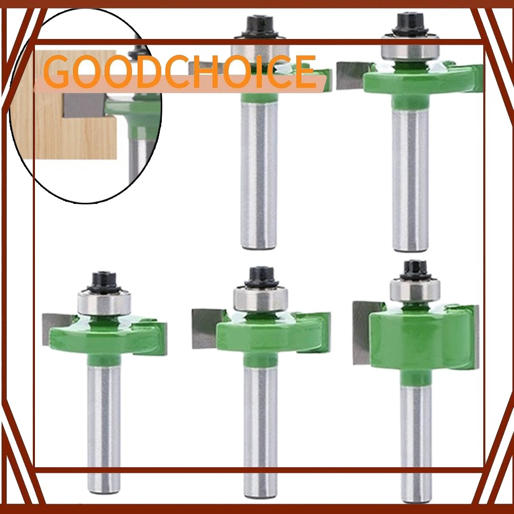 GOODCHOICE อุปกรณ์เสริม 8 มม.Shank T-Slot Router Bit แบริ่ง Milling Cutter WoodworkingTool
