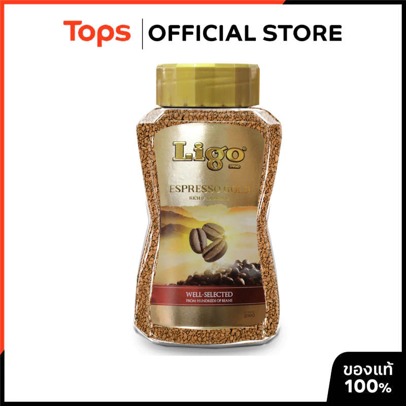 LIGO ลิโก้กาแฟเอสเพรสโซ่โกลด์ 200กรัม [8858663181855]