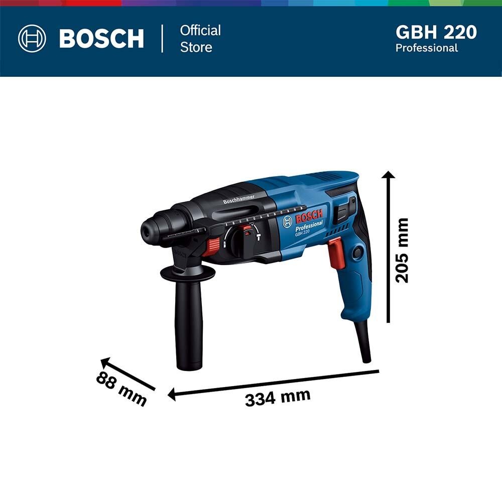Bosch ชุดสุดคุ้ม สว่าน GBH 220 และ ชุดดอกสว่าน X-Line 33 - รูปที่ 3