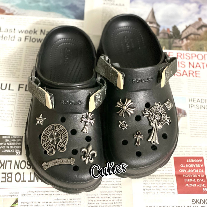 จิ๊บบิทกางเขนโลหะ จิ๊บบิทดาร์คน่ารักแบบ3มิติ ติดcrocs แฟชั่นวัยรุ่น  DIY ZNJM