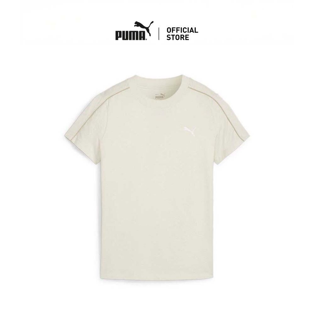 PUMA BASICS - เสื้อยืดผู้หญิง HER สีขาว - 67788387