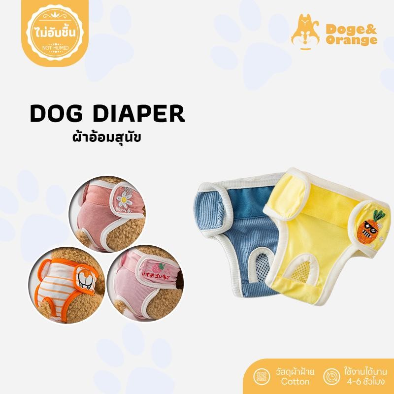 Doge&Orange พร้อมส่ง ชุดอนามัยสุนัข ผ้าอ้อมสุนัขตัวเมีย ซักได้ ใส่เวลาเป็นประจำเดือน กางเกงฮีทหรือกั