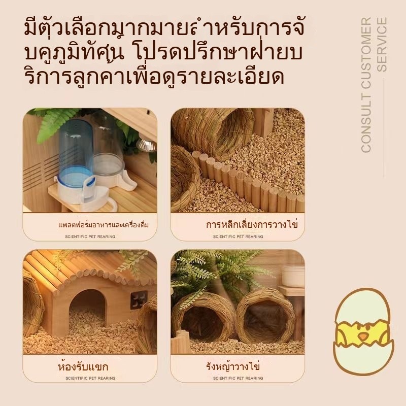 กล่องเลี้ยงนกกระทา ฮามสเตอร์ หนูแฮมสเตอร์ กรงสัตว์เลี้ยง กระต่าย กันหนาว ทำจากไม้ พร้อมฉนวนกันความร้อน 009 ราคา ถูกที่สุด ดีลบีเคเค แกลเลอรีภาพที่ 7