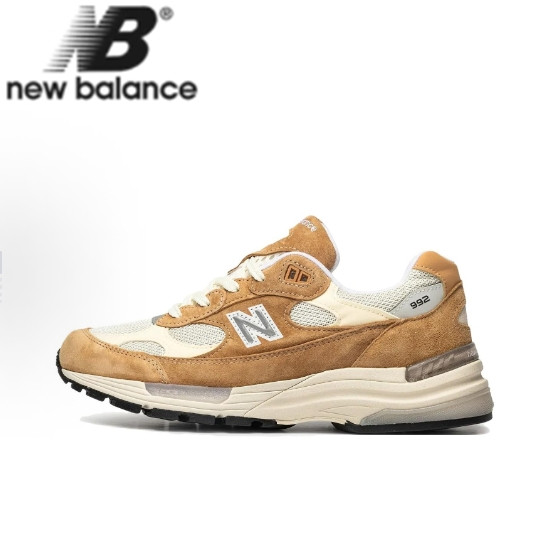 【ของแท้ 100%】 New Balance NB 992 Low cut Brown Beige