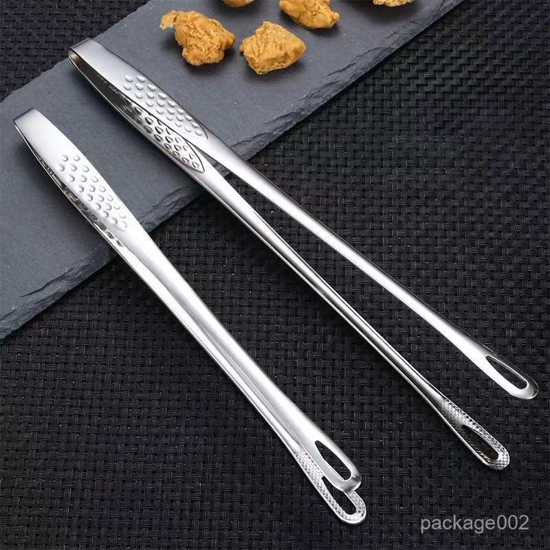 ที่คีบอาหาร สเตนเลสแท้  ที่คีบเนื้อ ที่คีบเนื้อย่าง  2ขนาด 24cm/28cm ที่คีบอาหารบุฟเฟ่ต์ แบบด้ามยาว 20EY