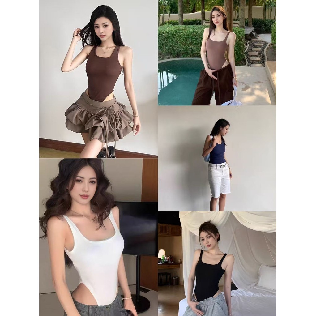 บอดี้สูทคอวีเปิดหลัง ดีไซน์เหมาะสำหรับใส่ออกงานหรือปาร์ตี้สุดพิเศษให้คุณโดดเด่นไม่เหมือนใคร