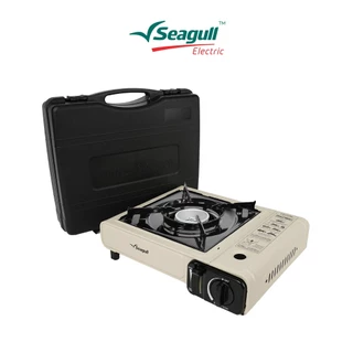 Seagull เตาแก๊สปิกนิก (สีครีม) Picnic Gas Stove เตาเเก๊สพกพา เตาแก๊สกระป๋อง เตาตั้งเคมป์ เตาไร้สาย