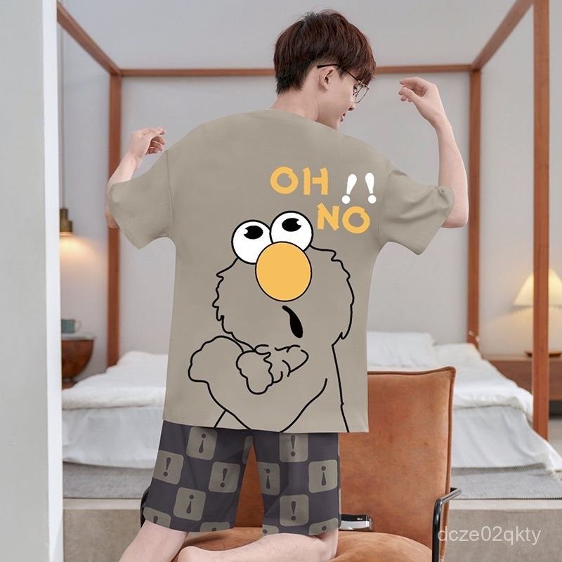 【สินค้าใหม่】ชุดนอนแขนสั้นการ์ตูนชินจัง ผ้าฝ้ายฤดูร้อน สัมผัสสบาย ชุดอยู่บ้านสำหรับผู้ชาย สไตล์ทันสมัย ขนาดใหญ่สำหรับวัยร - รูปที่ 7