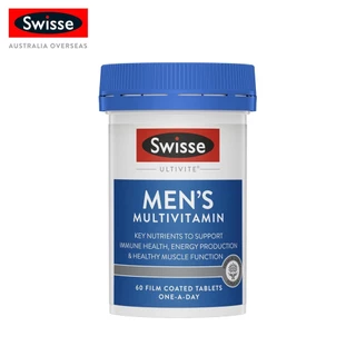 Swisse Ultivite Men's Multivitamin มัลติวิตามินสำหรับผู้ชาย 60 เม็ด [ระยะเวลาส่ง: 5-10 วัน](EXP:02 2028)