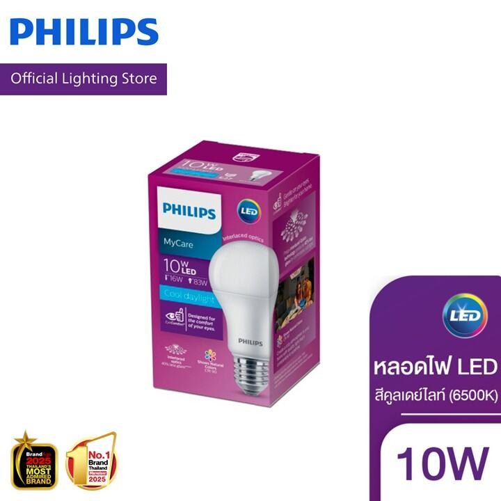 Philips Lighting หลอด LED PHILIPS 10 วัตต์ Cool Daylight E27 (6500K)