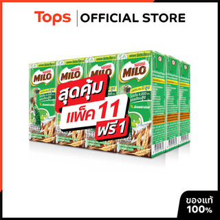MILO ไมโลนมยูเอชทีรสช็อกโกแลตมอลต์ 170มล. แพค 12 [8850125008236]