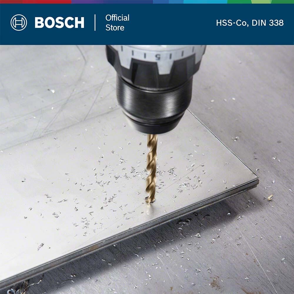 BOSCH ดอกเจาะสแตนเลส HSS-CO 3/8'' x 92/127 mm. - รูปที่ 2