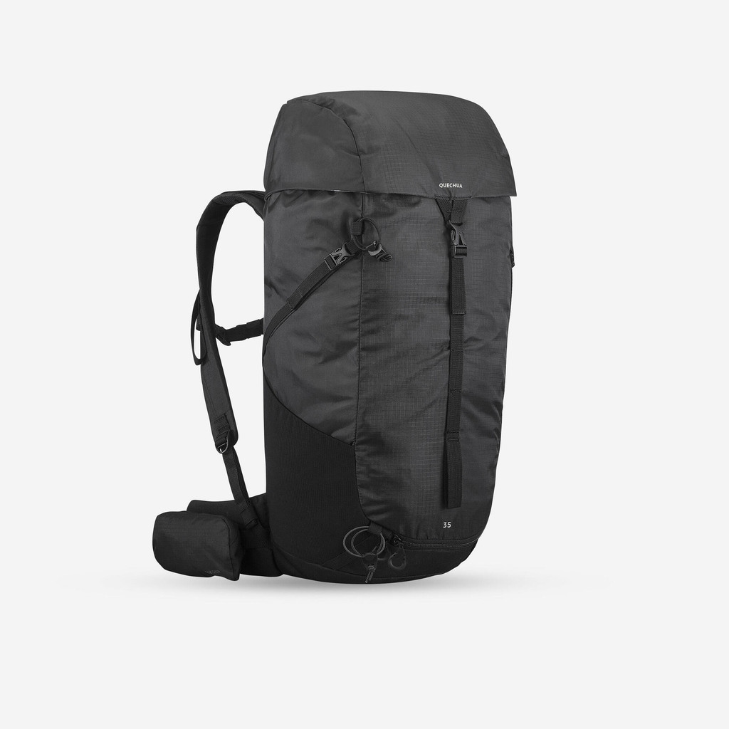 เป้สะพายหลังขนาด 35 ลิตรรุ่น MH100 - ดำรมควัน | BACKPACK MH100 35L - Smoked Black