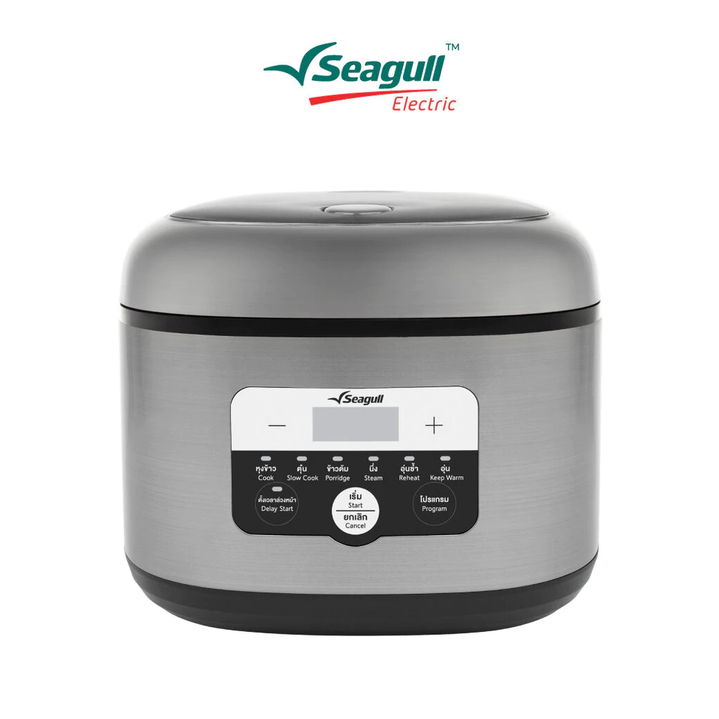 Seagull หม้อหุงข้าวดิจิตอล 1.8 ลิตร Digital Rice Cooker 1.8 L หม้ออุ่น หม้อตุ๋น หม้อต้ม หม้อนึ่ง thumbnail 7