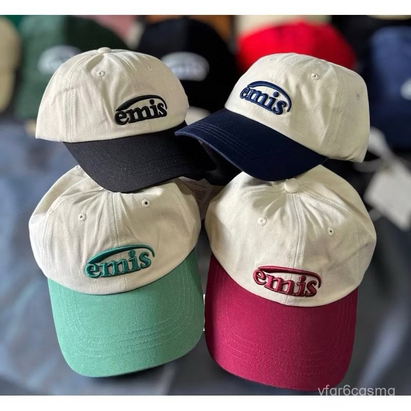 2025หมวกเบสบอล unisex ใหม่ หมวกแก๊ป emis สีทูโทน พร้อมส่ง