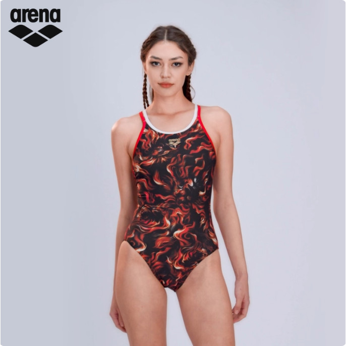 ชุดว่ายน้ำวันพีซ Arena25ผลิตภัณฑ์ใหม่ Xiao arena สามเหลี่ยมหญิงว่ายน้ำสิงโต