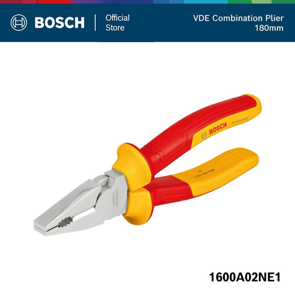 BOSCH คีมตัดปากตรงกันไฟ VDE 180 มม. สินค้า