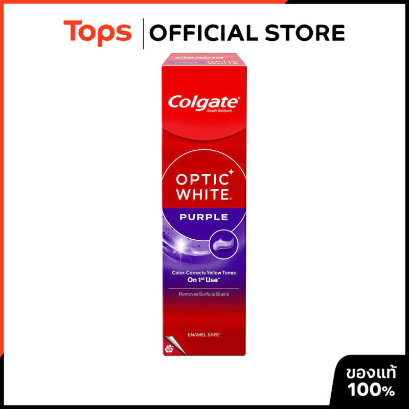 COLGATE คอลเกตยาสีฟันอ๊อพติคไวท์เพอร์เพิล 100กรัม [6920354836930]