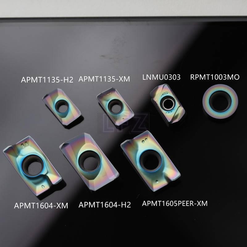 เม็ดมีดกลึงคาร์ไบด์ HRC 40-55 APMT1135 APMT1604 XM M2 H2 APMT1605 XM RPMT10T3 MOE RPMT1204 MO TF618 