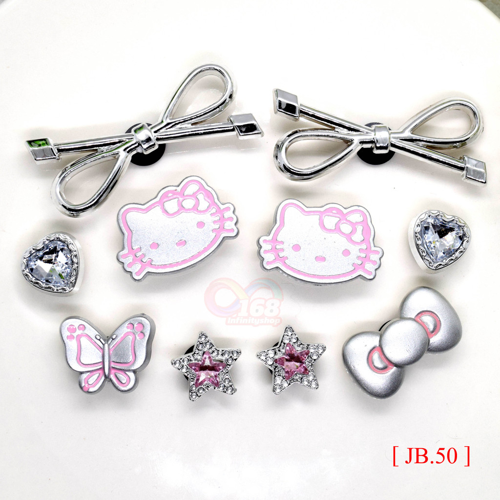 10 ชิ้น เช๊ตการ์ตูน ตุ๊กตา 🇹🇭ร้านไทย#จิบบิท#ติดรองเท้า#กระเป๋า#DIY น่ารัก อุปกรณ์เสริม[ JB.50 ]