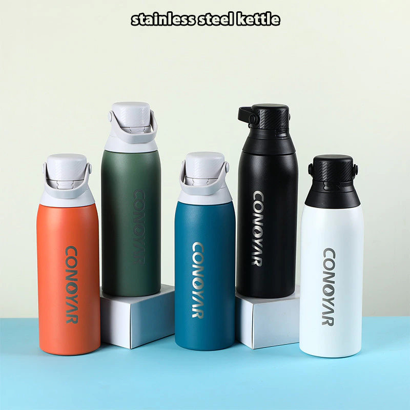 อาหารสแตนเลสความจุขนาดใหญ่ถ้วยน้ำนักเรียน 500/750ml ได้ทั้งร้อนและเย็น เก็บอุณหภูมิได้นาน T01237