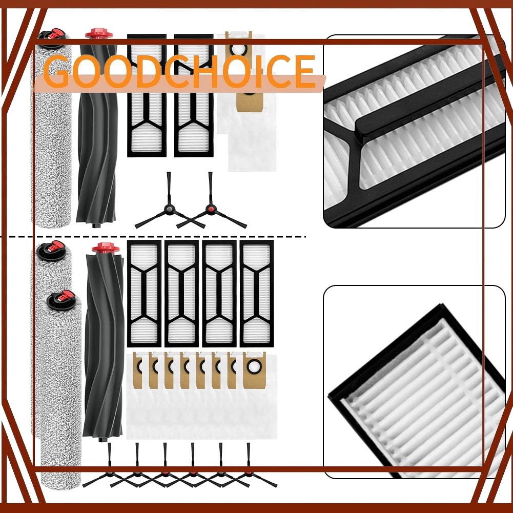 GOODCHOICE สําหรับ eufy Accessory Kit สําหรับ Omni S1 Pro/S1, Rolling Mops, Filters, Dust Bags Kit