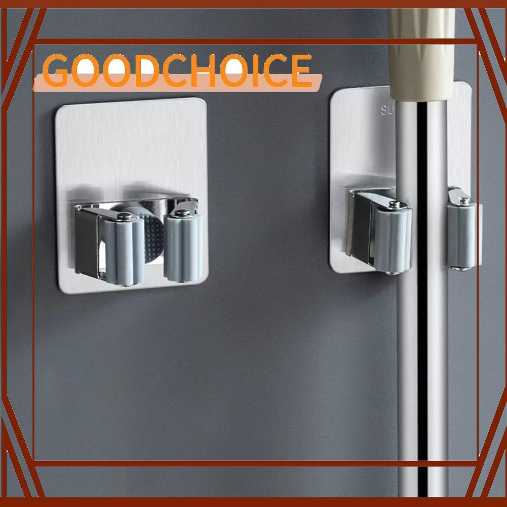 GOODCHOICE Mop Holder Rack Wall Clip Hook Brush Broom Hanger Kitchen Organizer