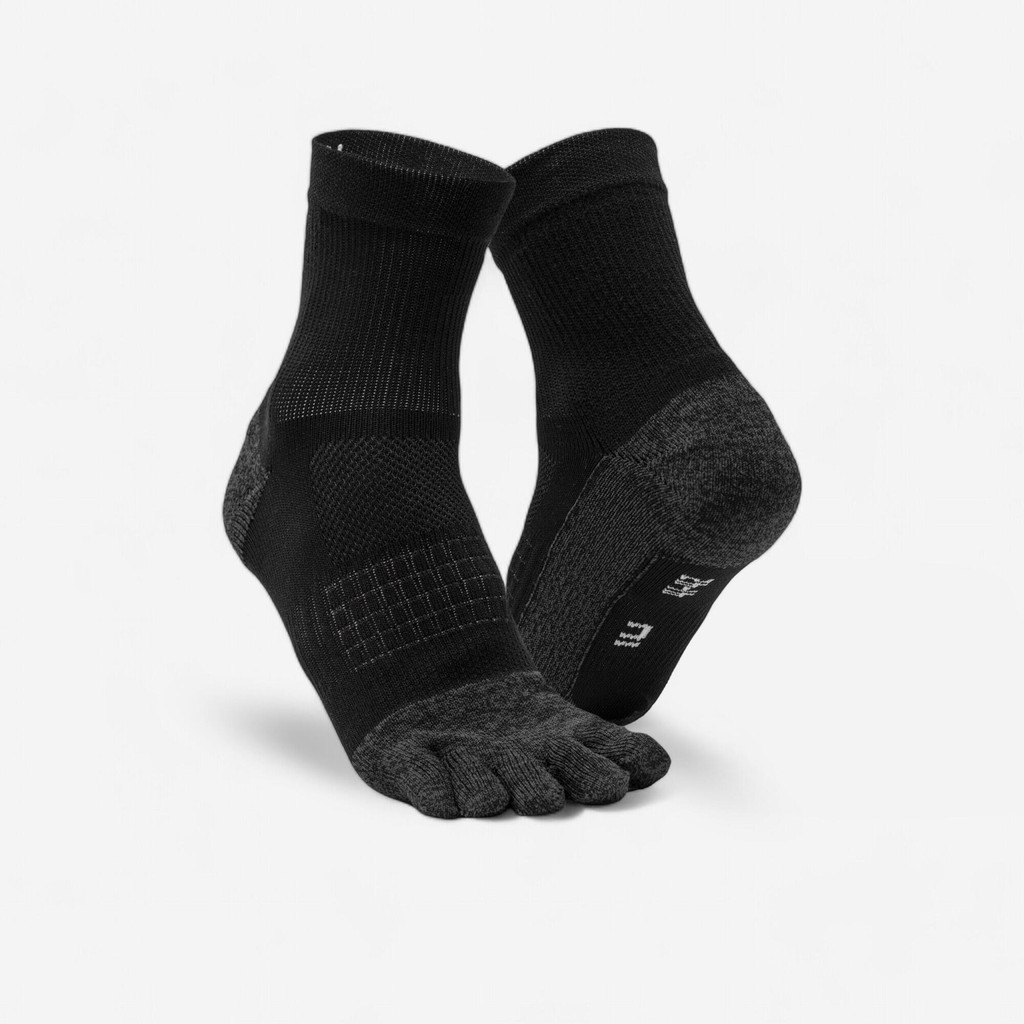ถุงเท้าวิ่ง 5 นิ้วรุ่น Run 900 (สีดำ) - ดำรมควัน,ดำรมควัน,ดำรมควัน | RUN900 5-TOE RUNNING SOCKS - BLACK - Smoked Black,s