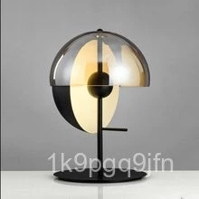 โคมไฟตั้งโต๊ะดีไซน์เนอร์ สไตล์นอร์ดิกมินิมอล วัสดุแก้ว thumbnail 8