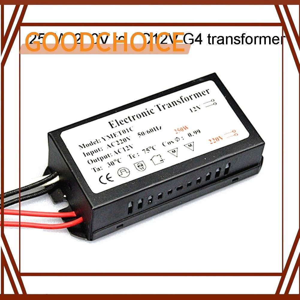 GOODCHOICE ฮาโลเจน/Xenon Electronic Transformer Output 220V Input/12 สําหรับ VAC OutPat Transformer